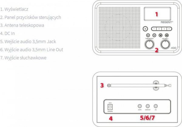 Radio internetowe Ferguson REGENT i100 DAB/FM/BLUETOOTH