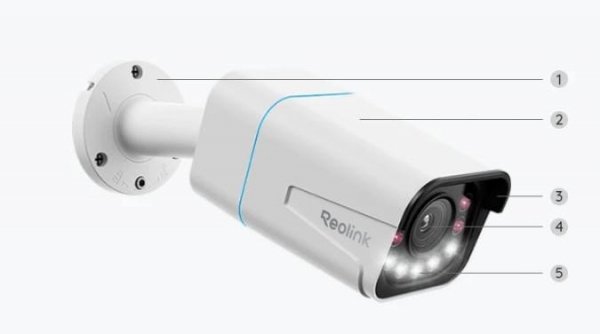 Kamera IP Reolink P430 POE 8MP 5x zoom biała