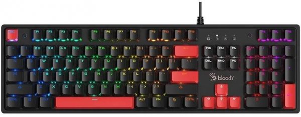 Klawiatura mechaniczna A4TECH BLOODY S520N Fire Black (BLMS RED Plus Switch)