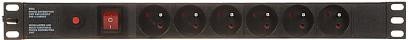 Listwa zasilająca 6 gniazd PD-6/R-OP