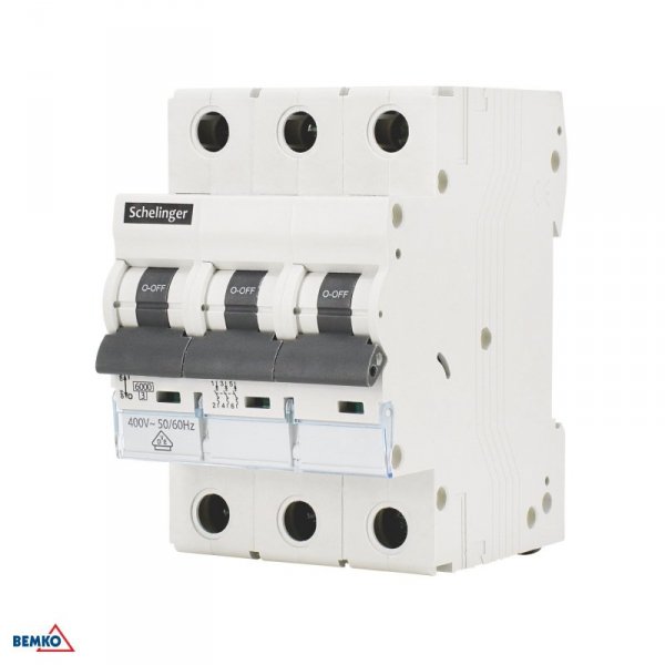 Wyłącznik nadprądowy 6KA 3P C 50A VDE SCHELINGER