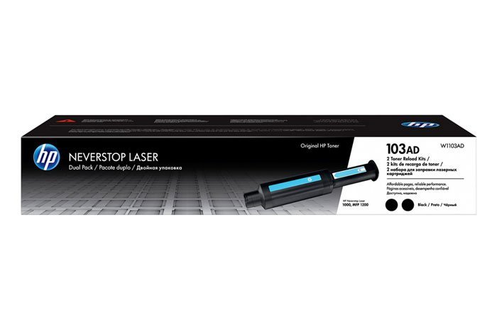 Oryginalny Toner Czarny HP Neverstop Laser 1000, 1200 MFP (103A W1103AD) (DWUPAK)