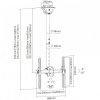 Techly Uchwyt sufitowy LCD/LED 32-55cali czarny, 50kg