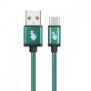 TB Kabel USB-USB C 1.5m zielony sznurek