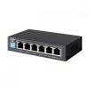 Extralink Przełącznik EUROS V2 6 portów POE SWITCH 4 porty 10-100MBPS POE + 2 porty UPLINK 802.3AF 60W