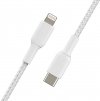 Belkin Kabel Braided USB-C Lightning 1m biały