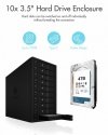 IcyBox Obudowa IB-3810-C31 10x HDD Single System dla 3,5 HDD SATA I/II/III