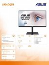 Asus Monitor 23.8 cali VA24DQSB Eye Care  Full HD, IPS, Framele