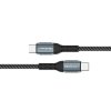 Qoltec Kabel USB 2.0 typ C | USB 2.0 typ C 100W | QC 3.0 | PD | 1m |    Czarny