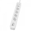 EVER Listwa antyprzepięciowa PROTECT 4PL 1A1C USB T/LZ12-PRO015/1000