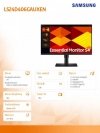 Samsung Monitor 24 cale S40GD IPS 1920x1080 FHD 16:9 2xHDMI 1xDP 2xUSB-A 2.0 1xUSB-B 5ms 100Hz HAS+PIV głośniki płaski 3YOn-Site