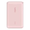 Belkin PowerBank BoostCharge 10k mAh 20w wbudowany kabel-C, port-C, różowy