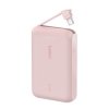 Belkin PowerBank BoostCharge 10k mAh 20w wbudowany kabel-C, port-C, różowy