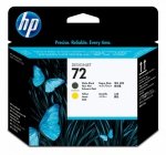 HP Inc. Głowica nr 72 Czarny Matowy & Żółty C9384A