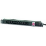 Techly Listwa zasilająca Rack 19 cali do UPS 250V/10A, 10 gniazd, 2m   czarna