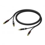 PROCAB Kabel 2x Męski RCA/Cinch - 2x Męski RCA/Cinch Ultraflex 1,5m - PRA800/1.5