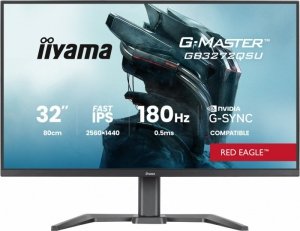 IIYAMA Monitor 31.5 cala GB3272QSU-B1 QHD,IPS,180Hz,2xHDMI,DP,400CD,          2xUSB 3.2 , 2xUSB-C,G-SYNC Compatible, 2x5W, , HAS