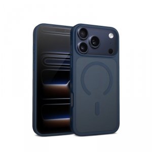 CRONG Etui Hybrid Matte Magnetic Etui MagSafe iPhone 17 Pro Max Granatowe
