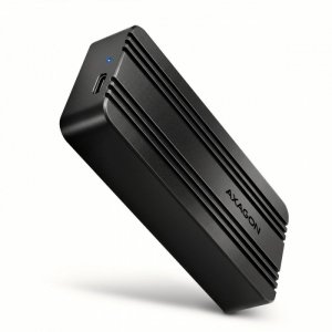 AXAGON EEM2-40G Obudowa zewnętrzna aluminiowa USB4 Gen 3x2 M.2 SSD NVMe 40Gbps passive, USB-C cable, silicon sleeve