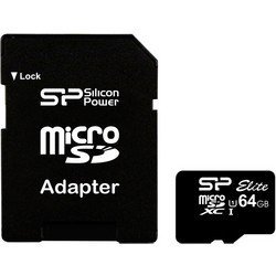 Silicon Power Karta pamięci microSDXC Elite 64GB CLASS 10 40/15 MB/s + adapter