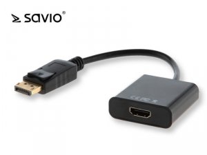 Elmak SAVIO CL-55 Adapter Displayport M - HDMI AF, blister