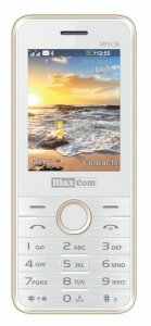 Maxcom Telefon MM 136 Dual SIM Telefon GSM Biało-złoty