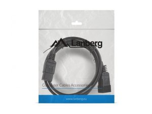 Lanberg Przedłużacz kabla zasilającego IEC 320 C13 - C14 1.8M czarny
