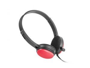 UGo Słuchawki nauszne USL-1222 z mikrofonem czerwone
