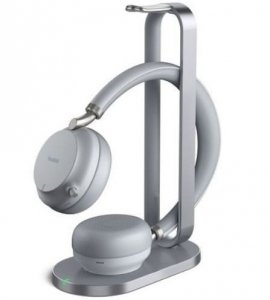 Yealink Słuchawki bezprzewodowe BH72 szare ze stojakiem ładującym USB-A