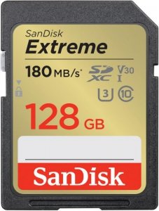 SanDisk Karta pamięci Extreme SDXC 128GB 180/90 MB/s V30 UHS-I U3