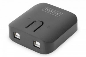 Digitus Przełącznik USB 2.0, 2 PC - 1 Urządzenie, samozasilający