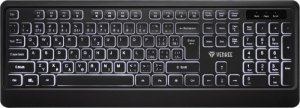 YENKEE Klawiatura Podświetlana cicha USB z niskoprofilowymi klawiszami