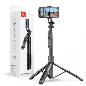 CRONG SelfieGo Ultra Aluminiowy selfie stick Bluetooth tripod (33-157,5cm)
