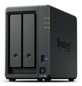 Synology Serwer DS725+ 2x0HDD 4GB DDR4 AMD R1600 1x1GbE 1x2,5Gbe 3Y