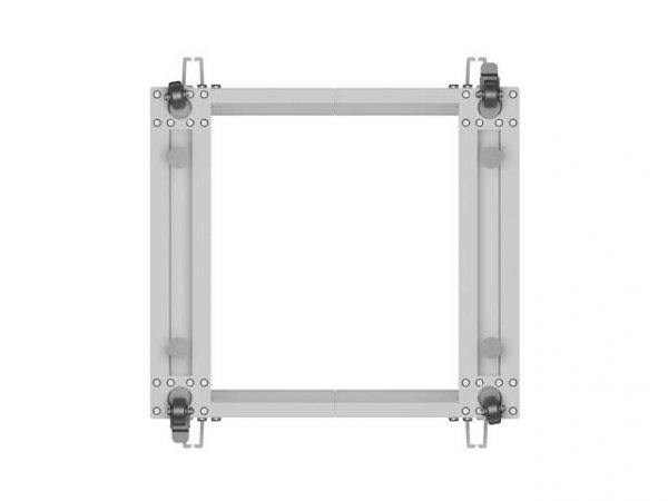 Lanberg Stojak Open rack 19 cali 9U 600x600-1100 regulowany szary