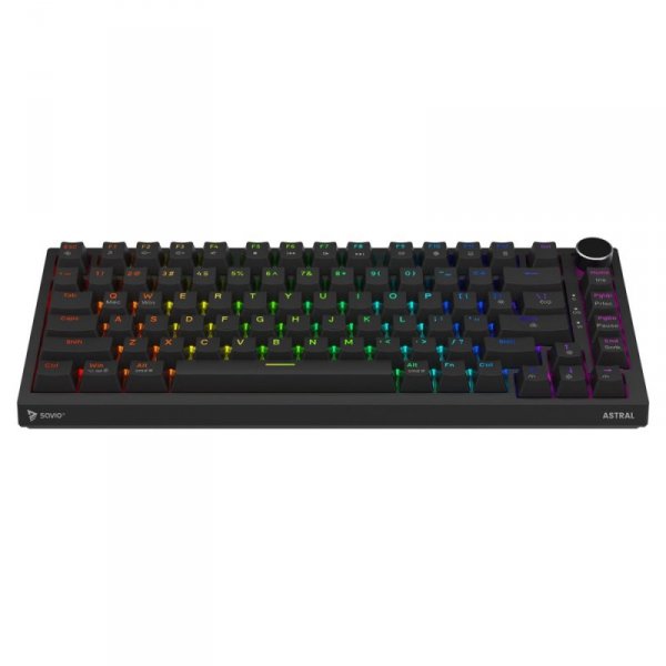 Savio Klawiatura magnetyczna ASTRAL Black OUTEMU White jade RGB