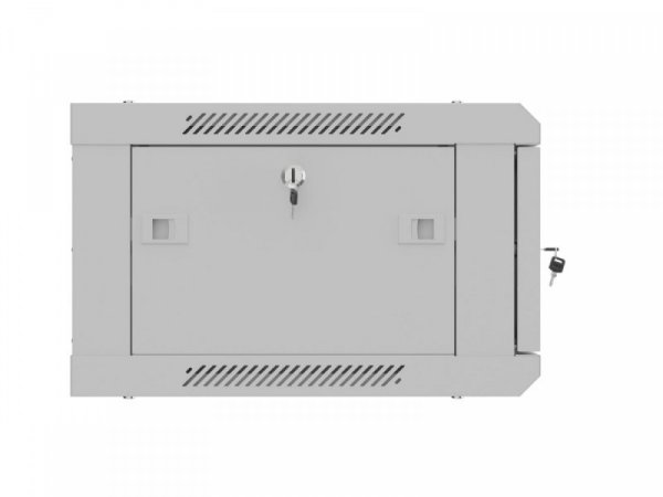 Lanberg Szafa instalacyjna rack wisząca 19 cali 4U 600x450 szara drzwi metalowe (flat pack)