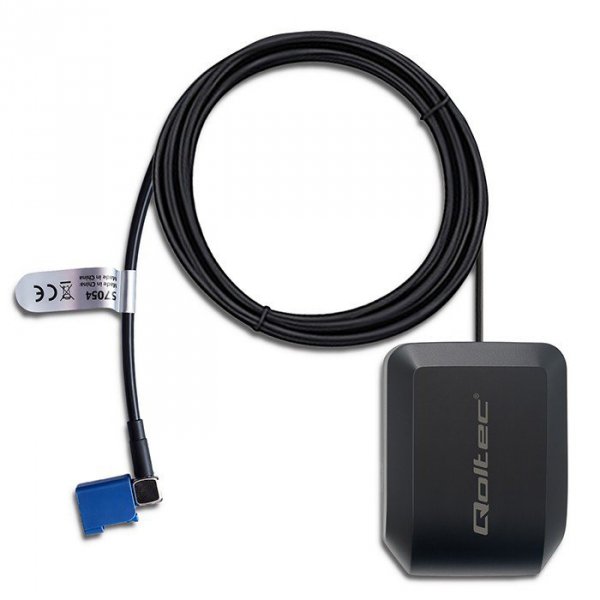Qoltec Mobilna Antena GPS GLONASS z podstawą magnetyczną| dookólna |   28dBi | 50W | FAKRA