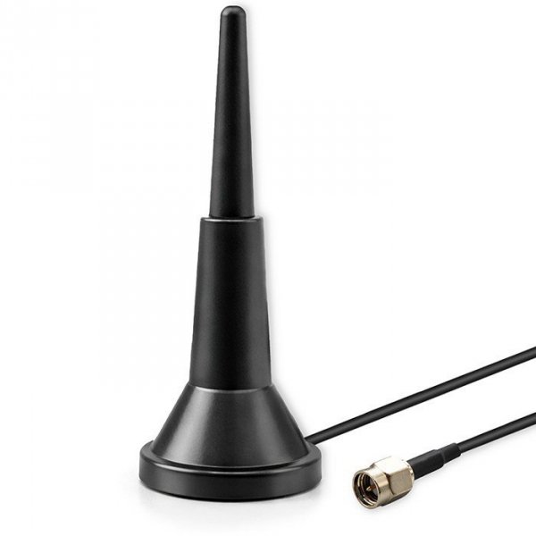Qoltec Antena 4G LTE z podstawą magnetyczną | 5dBi | wewnętrzna |       dookólna | 600-2700 MHz | SMA | 3m