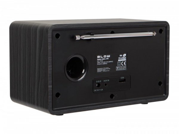 BLOW Radio kuchenne FM/DAB+ RK5 Bluetooth czarne