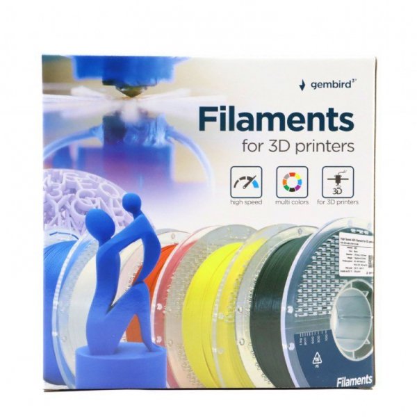 Gembird Filament ABS High Speed, 1,75 mm, 1 kg, czerwony