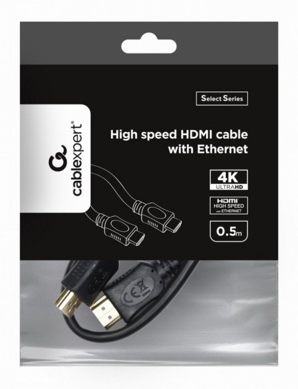 Gembird Kabel HDMI z Ethernet Select Series 0.5 m