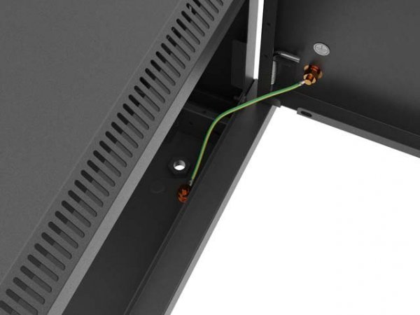 Lanberg Szafa instalacyjna rack wisząca 19 cali 4U 600x450 czarna drzwi metalowe (flat pack)