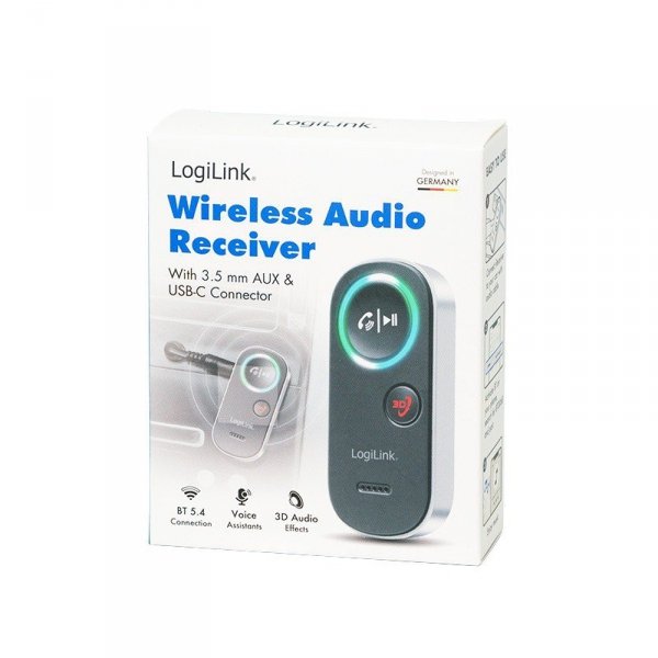 LogiLink Odbiornik audio 3D BT5.4 do jack 3.5mm