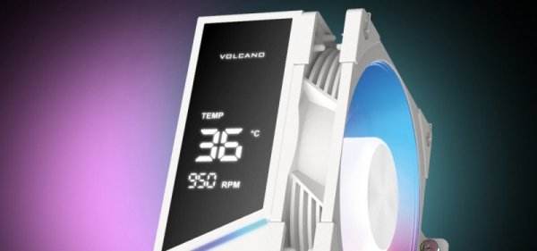 MODECOM Chłodzenie powietrzne Volcano 0C T202 LCD ARGB 120 białe