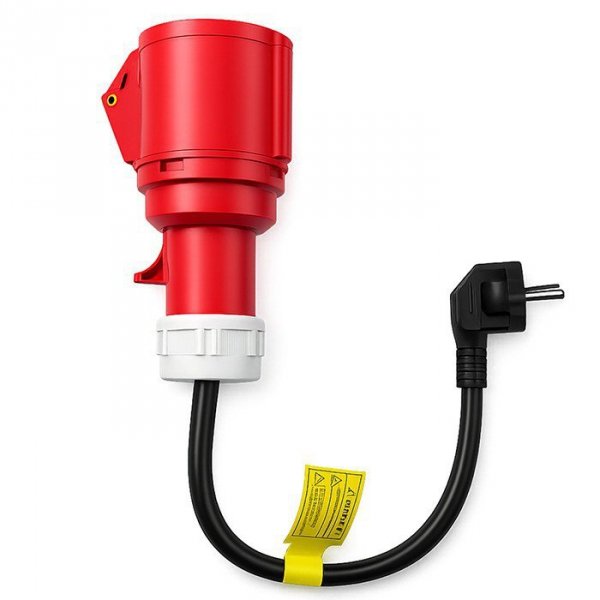 Qoltec Adapter siłowy do ładowarek EV | gniazdo CEE 32A 5P 400V na SCHUKO 230V | max 16A | 3.5kW