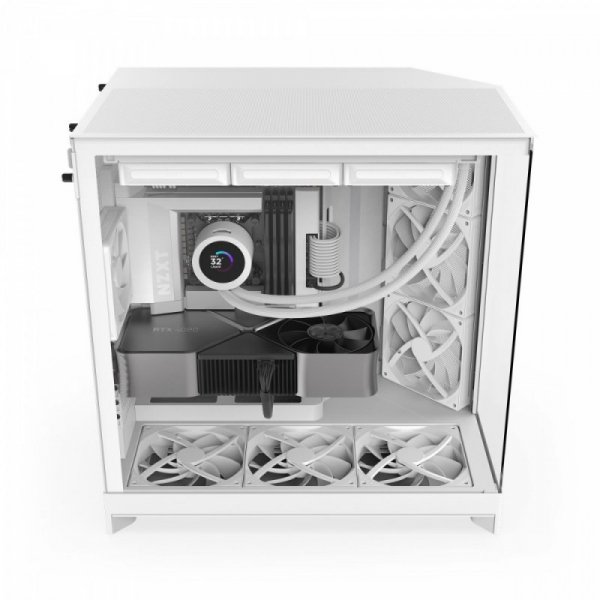 NZXT Obudowa H9 Flow Midi Tower z oknem biała