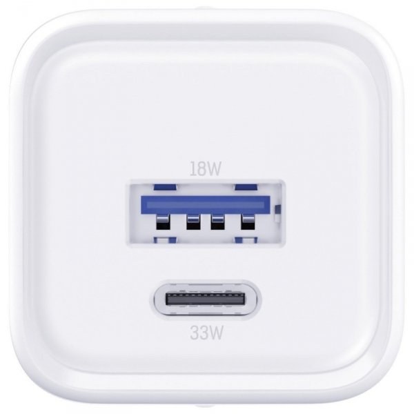 3MK Ładowarka sieciowa Hyper Charger PD 33W GaN QC4+ PPS AFC FCP SCP USB-A USB-C biała