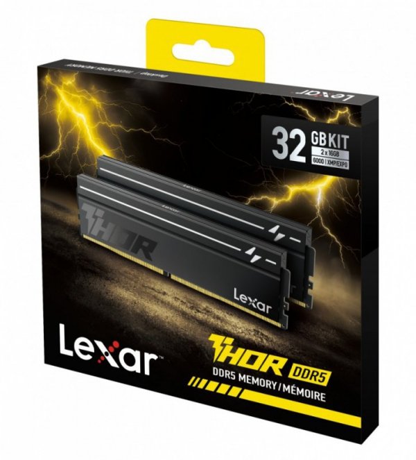 Lexar Pamięć DDR5 THOR 32GB(2*16GB)/6000 CL38 czarna