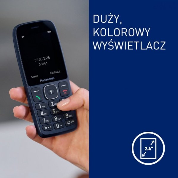 Panasonic Telefon komórkowy KX-TF400EXC niebieski